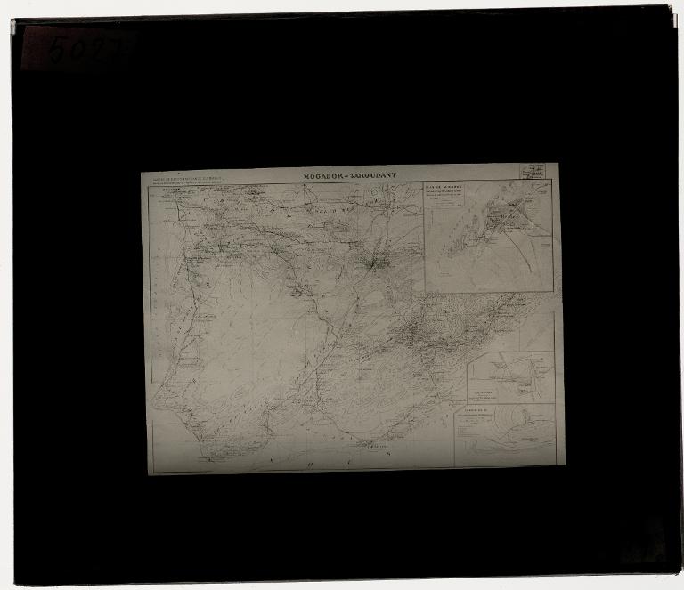 Carte Mogador - Taroudant du capitaine Larras