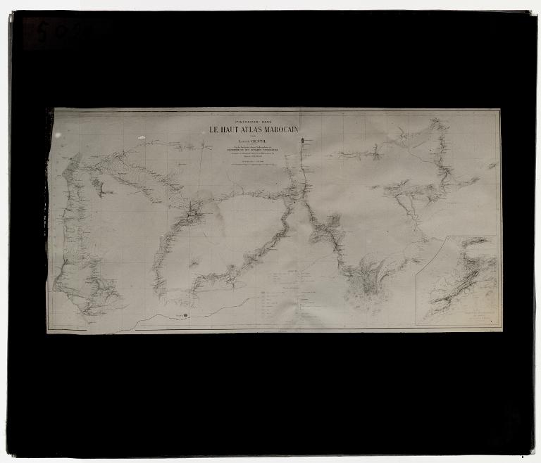Itinéraires de Louis Gentil dans le haut Atlas