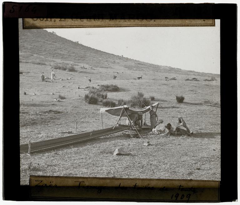 Zaër : tissage des toiles de tente