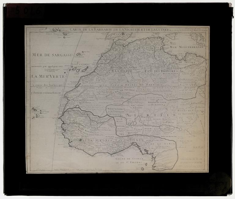 Carte de la Barbarie, de la nigritie er de la Guinée de Guillaume Delisle